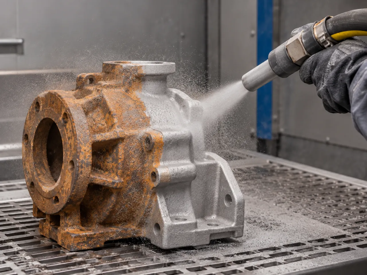 Casting cleaning