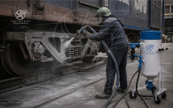 Shot blasting for Railway