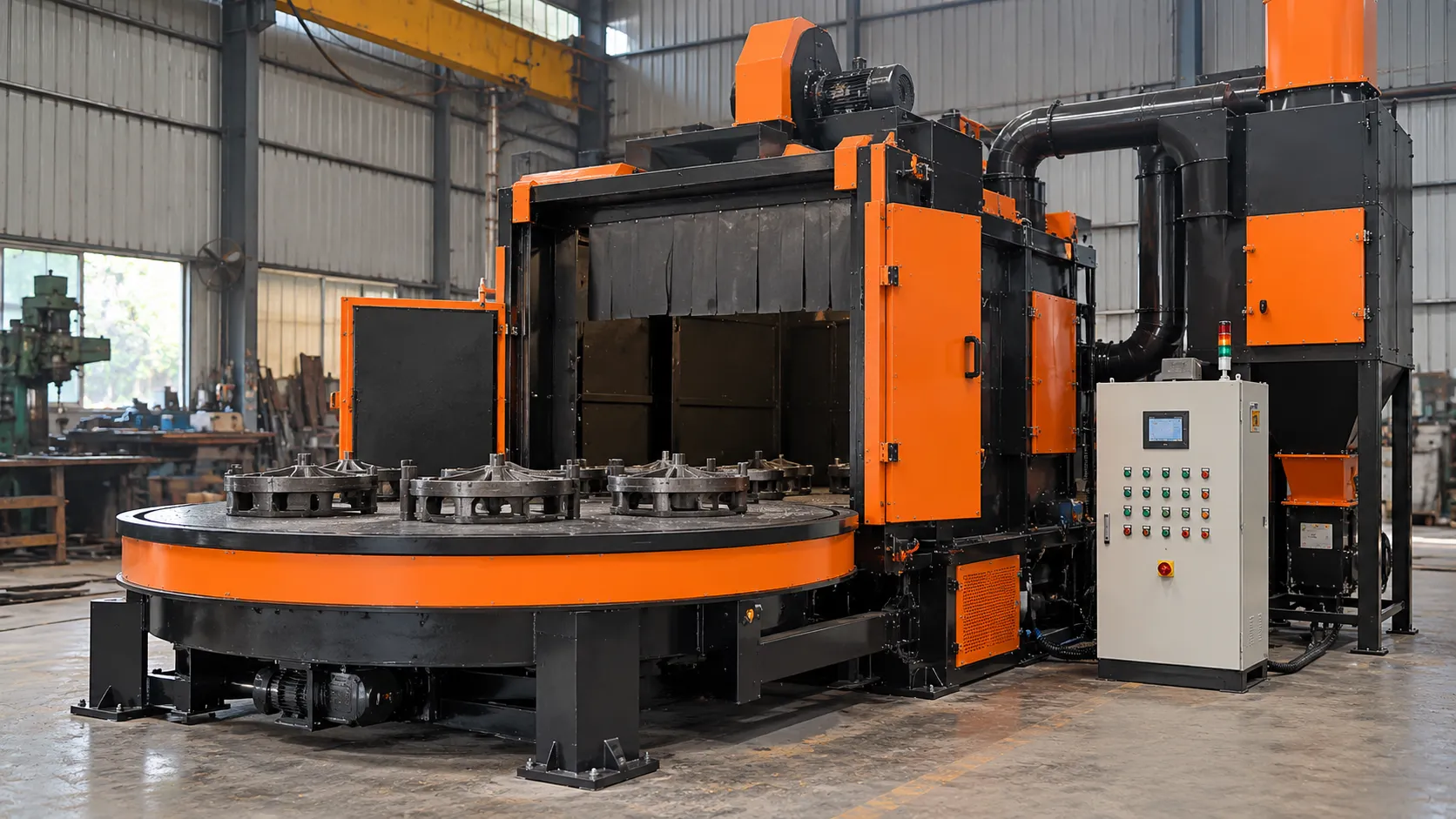 Rotary Table Shot Blasting Machine